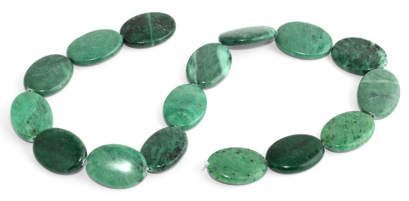 18x25MM Brazil Rainforest Jasper Oval Gemstone Beads