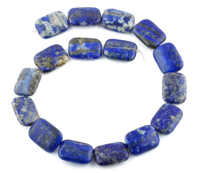 18x25MM Lapis Rectangular Gemstone Beads