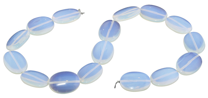18x25MM Transparent Opalite Glass Oval Gemstone beads