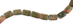 18x25MM Unakite Rectangular Gemstone Beads