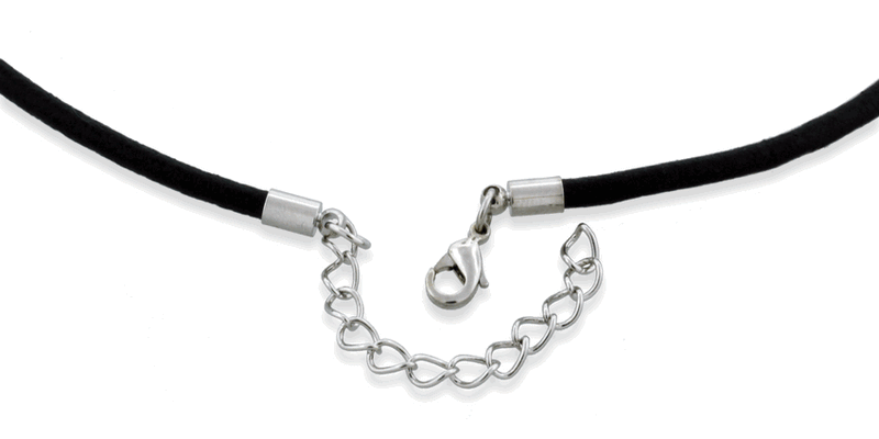2.5mm Black Leather Cord w/ Adjustable Clasp