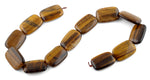 20x30MM Tiger Eye Puffy Rectangular Gemstone Beads
