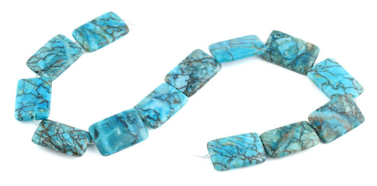 20x30MM Turquoise Rectangle Gemstone Beads