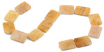 22x30mm Yellow Jade Rectangular Beads