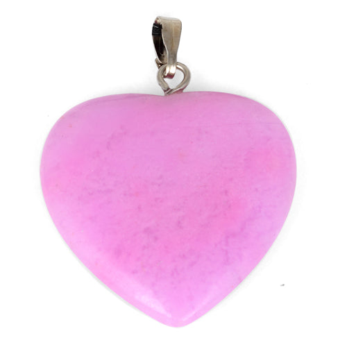 25mm Pink Heart Pendant