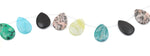 25x18MM Multi-stone Drop Gemstone Beads