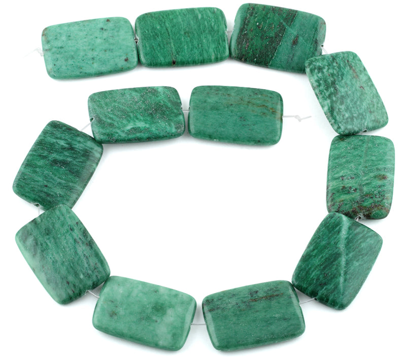 25x35MM Brazil Rainforest Jasper Rectangular Gemstone Beads