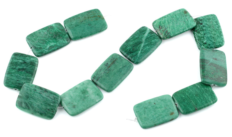 25x35MM Brazil Rainforest Jasper Rectangular Gemstone Beads