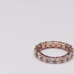 Rose Gold Plated Sterling Silver Eternity Ring