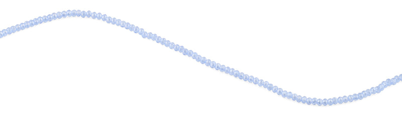 2mm Blue Faceted Rondelle Crystal Beads