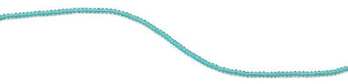 2mm Emerald Faceted Rondelle Crystal Beads