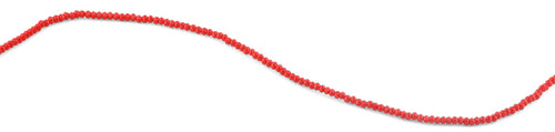 2mm Red Faceted Rondelle Crystal Beads