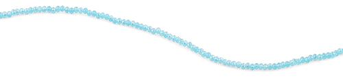 2mm Teal Faceted Rondelle Crystal Beads