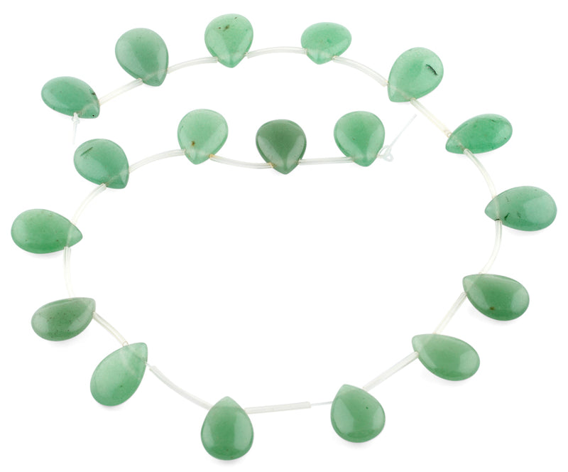 18x13MM Green Aventurine Drop Gemstone Beads