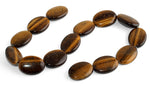 30x22MM Tiger Eye Puffy Oval Gemstone Beads