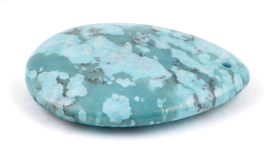 35X45MM Plain Pear Turquoise Jasper Gem Stone Pendant