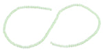 3mm Light Green Faceted Rondelle Glass Beads