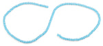 3mm Teal Faceted Rondelle Glass Beads