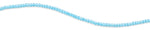 3mm Teal Faceted Rondelle Glass Beads