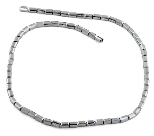 3X6mm Metallic Rectangle Faceted Crystal Beads
