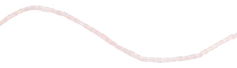3X6mm Pink Rectangle Faceted Crystal Beads