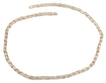 3X6mm Tan Rectangle Faceted Crystal Beads