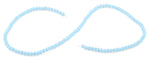 4mm Blue Frost Faceted Rondelle Crystal Beads
