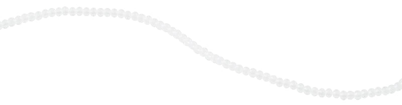 4mm Clear Faceted Rondelle Crystal Beads