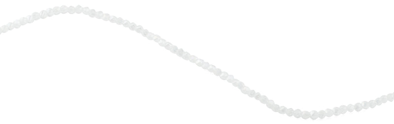 4mm Clear Twist Round Faceted Crystal Beads