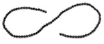 4mm Faceted Bicone Black Crystal Beads