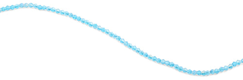 4mm Faceted Bicone Caribbean Blue Crystal Beads