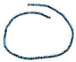 4mm Faceted Bicone Turquoise Crystal Beads