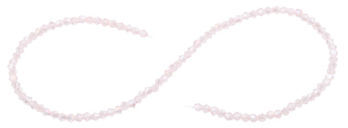 4mm Faceted Bicone Vintage Rose Crystal Beads