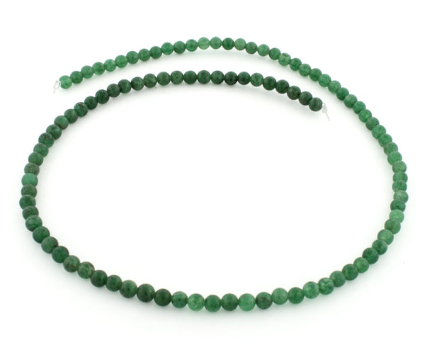 4mm Green Aventurine Round Gem Stone Beads