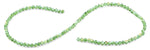 4mm Green Twist Round Faceted Crystal Beads