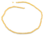 4mm Light Orange Faceted Rondelle Crystal Beads