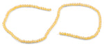 4mm Light Orange Faceted Rondelle Crystal Beads