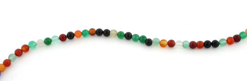 4mm Multi Color Round Gem Stone Beads