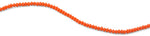 4mm Orange Faceted Rondelle Crystal Beads