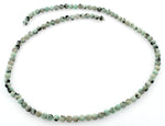 4mm Plain Round Sesame Jasper Gem Stone Beads