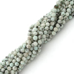 4mm Plain Round Sesame Jasper Gem Stone Beads