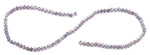 4mm Purple Twist Round Faceted Crystal Beads