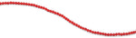 4mm Red Faceted Rondelle Glass Beads