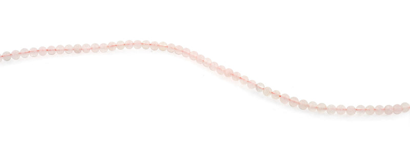 4mm Rose Quartz Gem Stone Beads