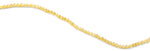 4mm Yellow Twist Round Faceted Crystal Beads