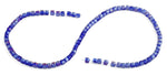 4x4mm Blue Square Faceted Crystal Beads