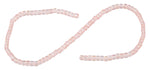 4x4mm Pink Square Faceted Crystal Beads