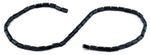 4x8mm Black Rectangle Faceted Crystal Beads