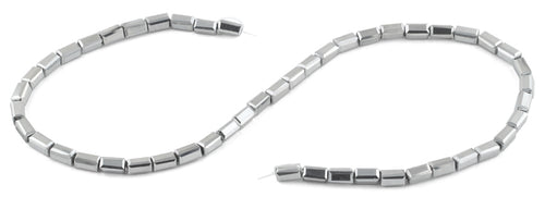4x8mm Metallic Rectangle Faceted Crystal Beads