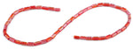 4x8mm Red Rectangle Faceted Crystal Beads